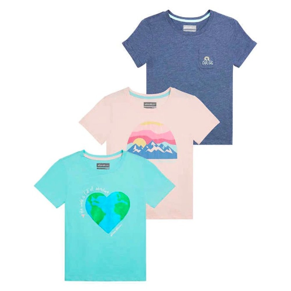 NWT Eddie Bauer Youth 3-pack Tee